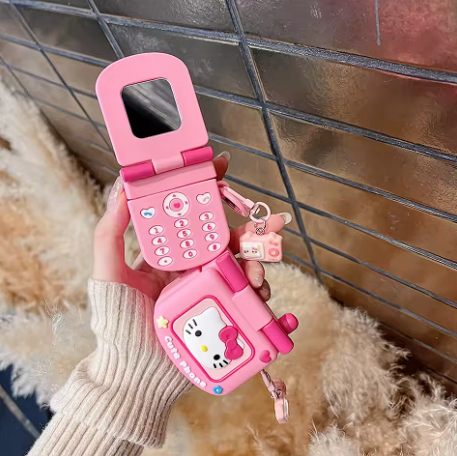 HelloPods Kulaklık Kılıfı – Pembe Sevimli Desenli Koruma